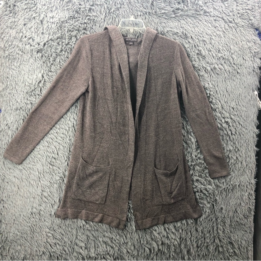 Barefoot Dreams Cardigan Medium CozyChic Lite Resort with Hood Style 905